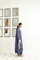 3 Piece Chiffon Embroidered Suit (FL0044)